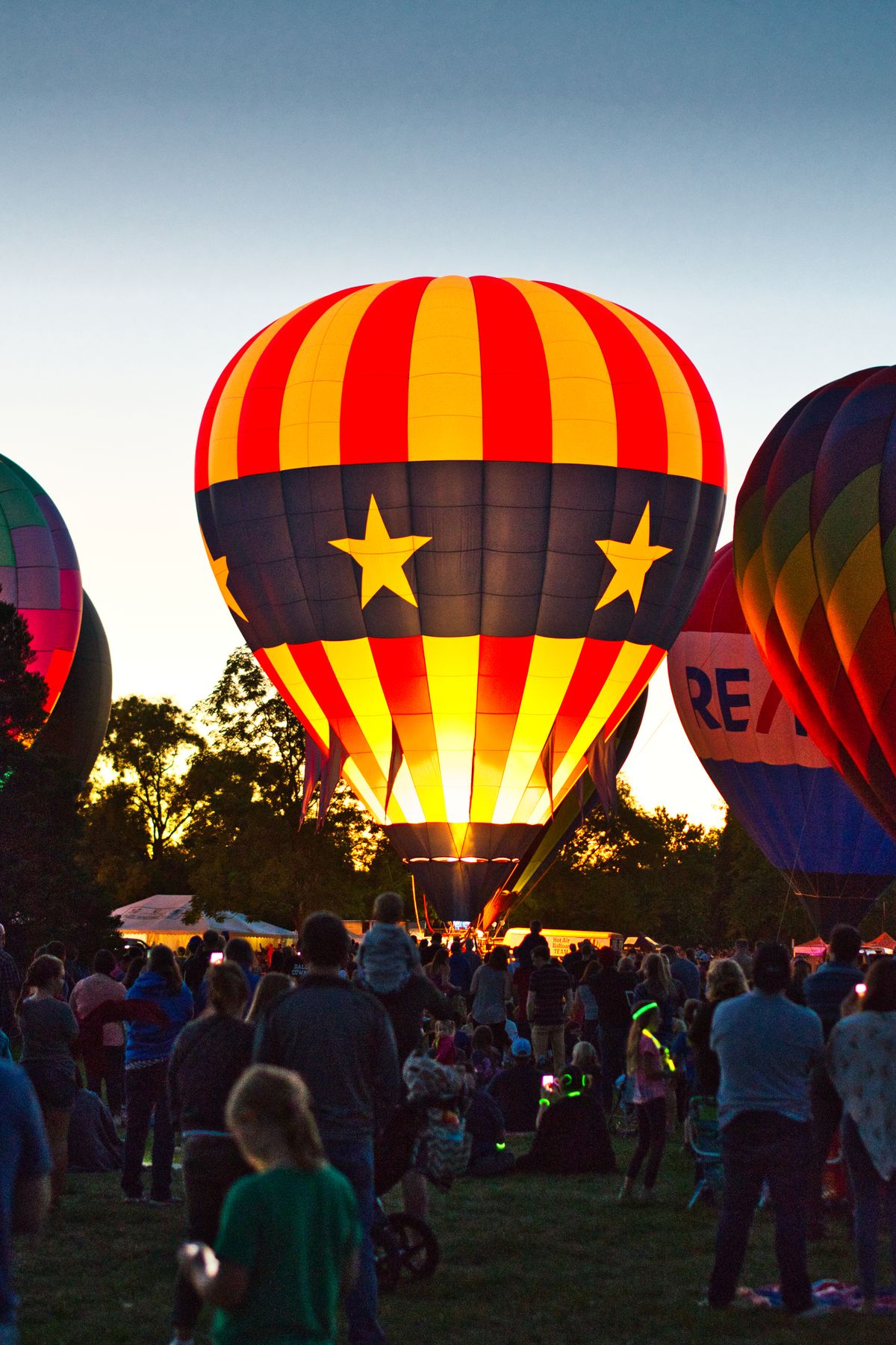 Festive evening celebration with glowing colors and festival atmosphere